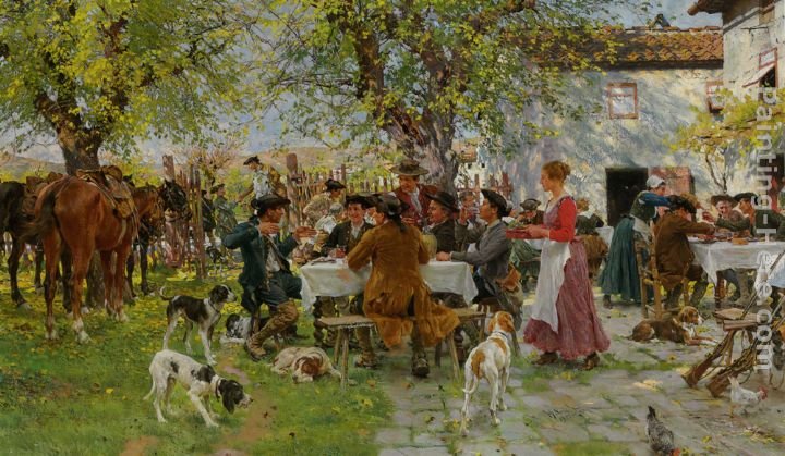 Raffaelo Sorbi The Huntsmen Lunch